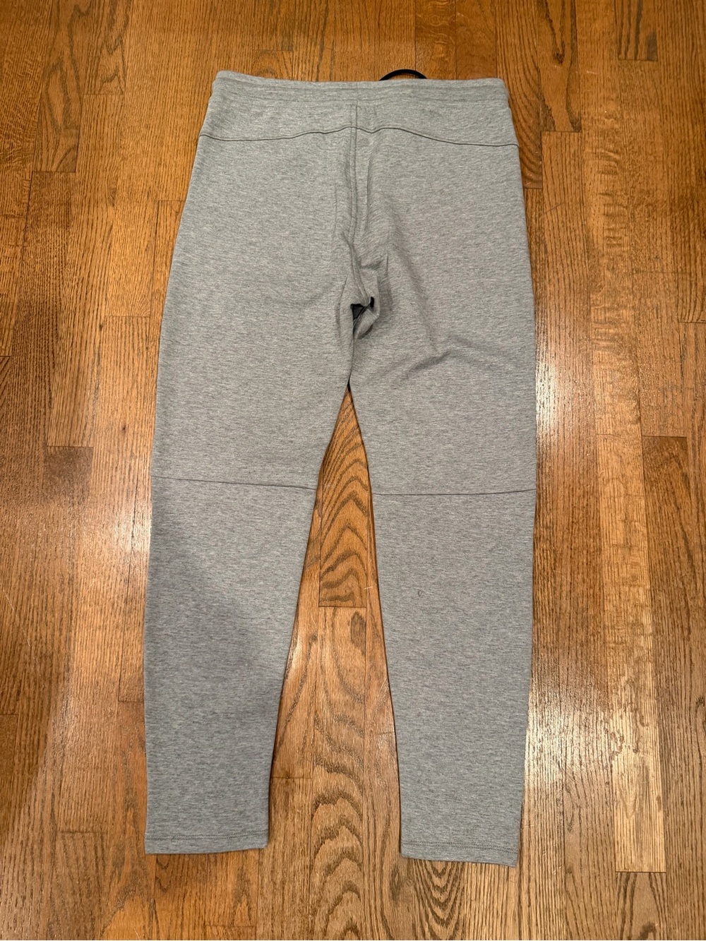 Express Men's Light Gray Joggers with Black Drawstring and Zippered Pockets - Picture 3 of 3